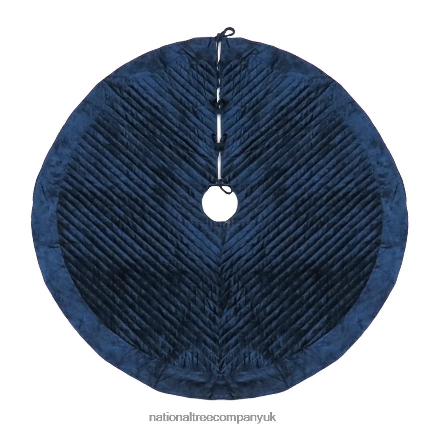 decoration | National Tree Company 60 HGTV Home Collection Quilted Velvet Tree Skirt Blue F2L4F577
